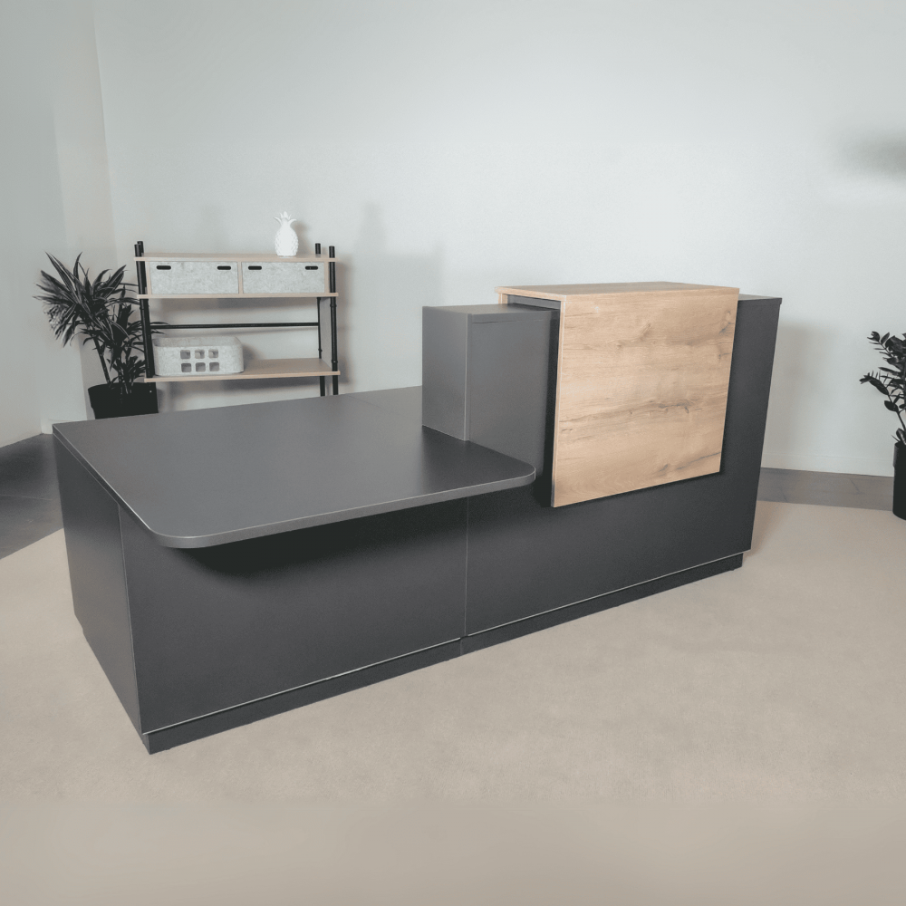 Banque d'Accueil PMR Duomo Graphite