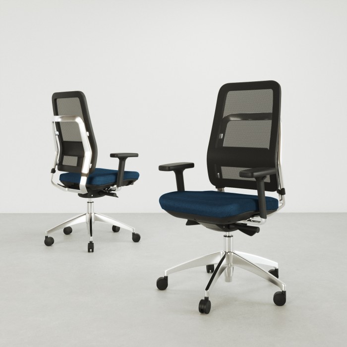 Chaise ergonomique Daniela Noire - Bikkom