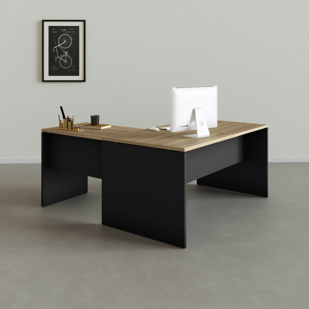 Table de bureau d'angle Tarnos - Bikkom