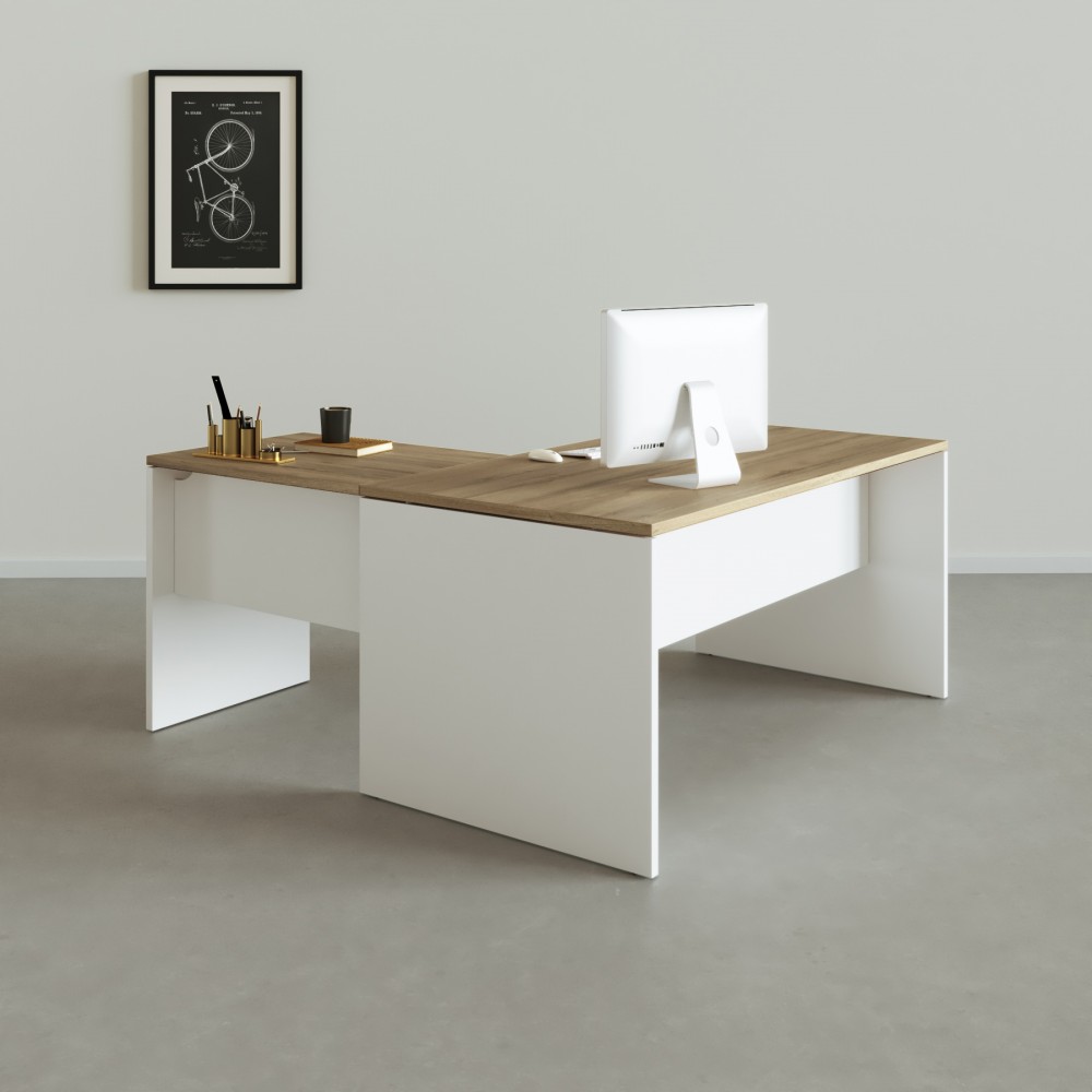 Table de bureau d'angle Tarnos - Bikkom