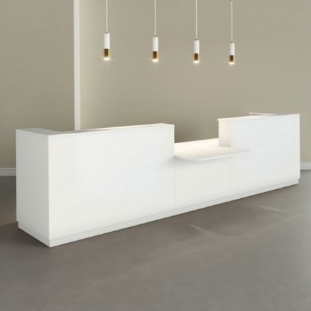 Banque d'Accueil PMR Sotto – Couleur Blanc