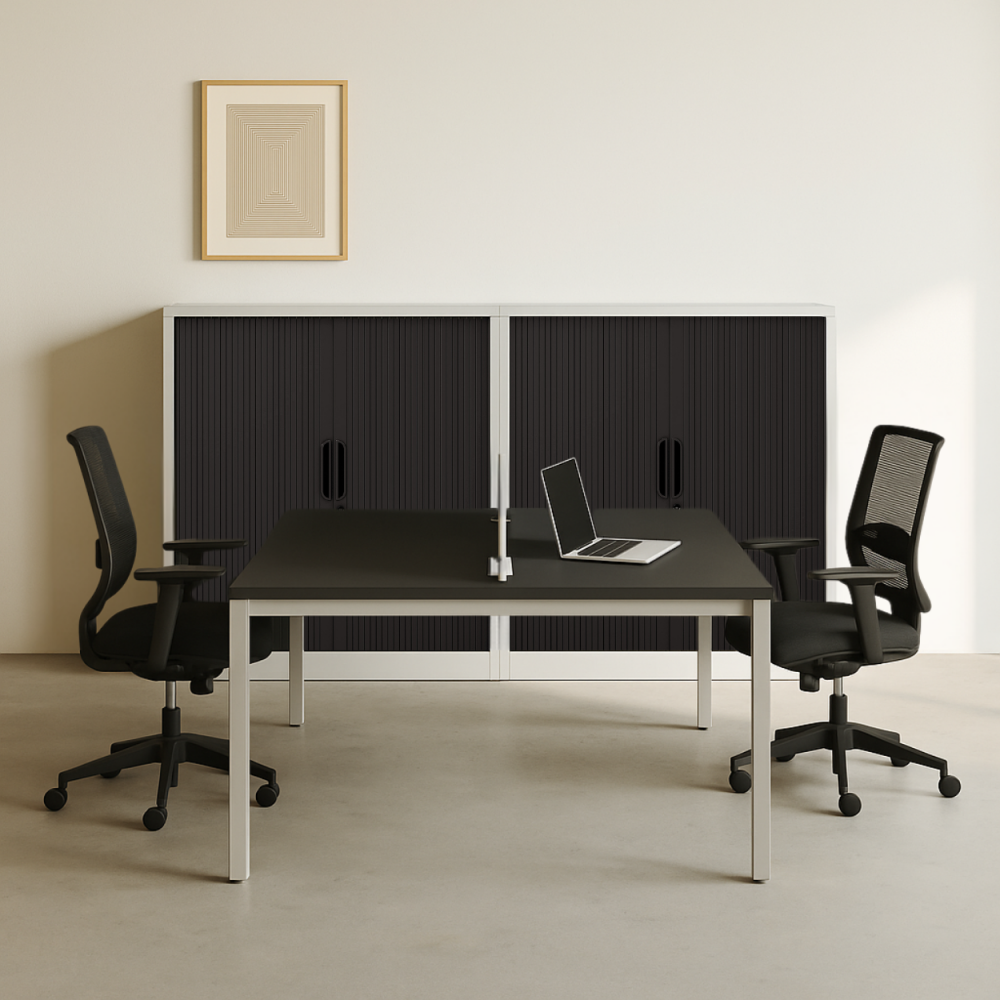 Armoire à rideaux Helios noir