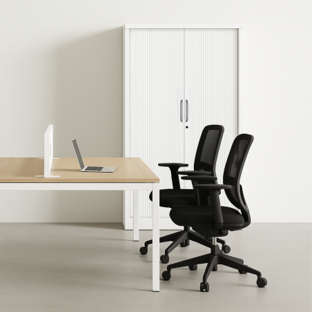 Armoire à rideaux Helios argent