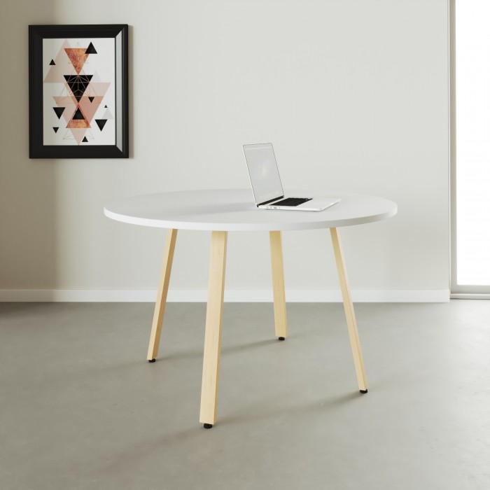 Table de réunion ronde Genius - Bikkom