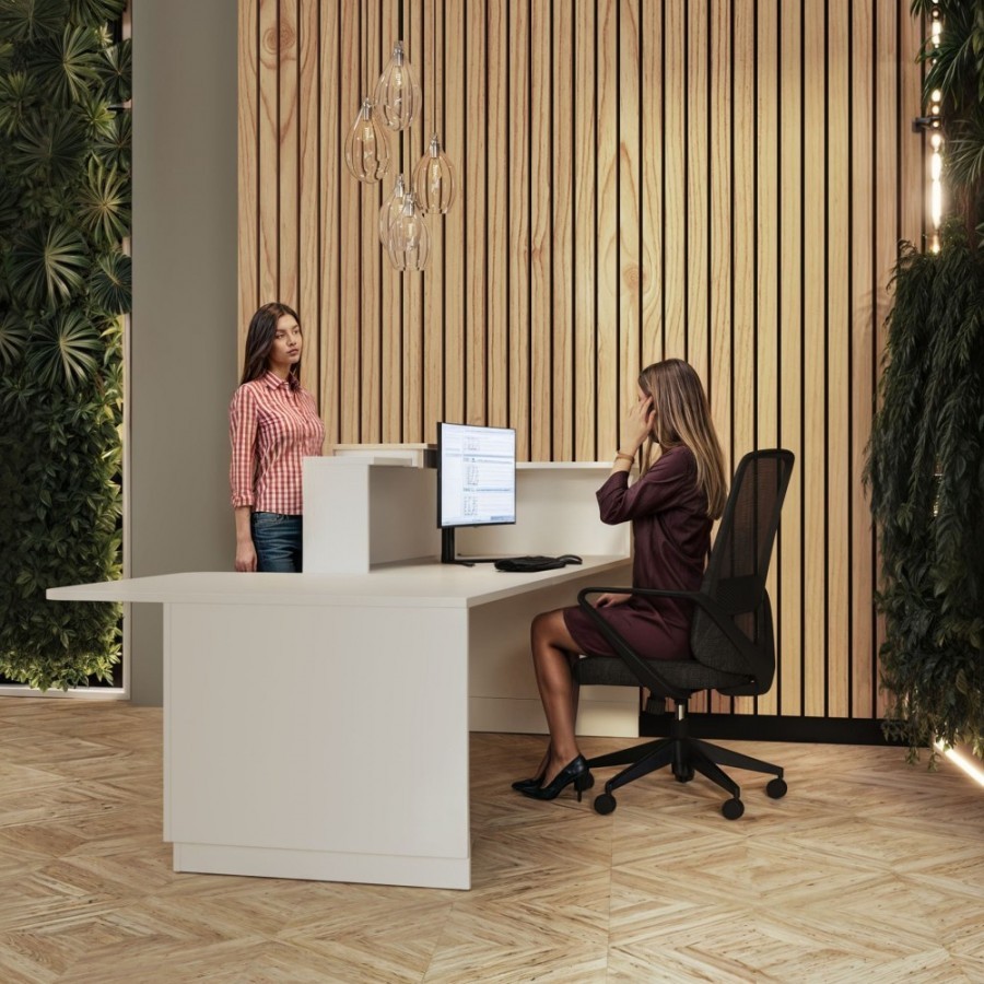 Pakket: Rolstoeltoegankelijke Receptiebalie Duomo + stoel