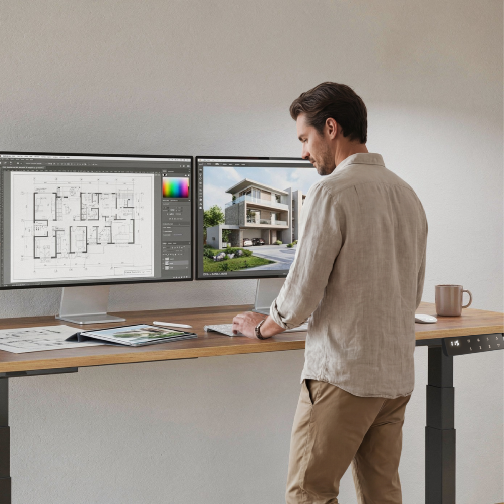 Escritorio elevable grande Zenit