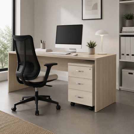 Kantoor met ladeblok Omega eiken