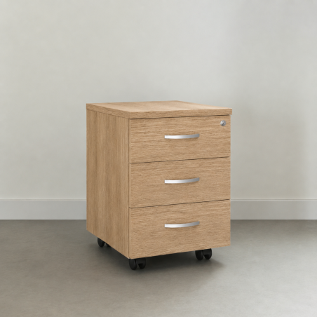 Houten ladeblok Omega kastanje