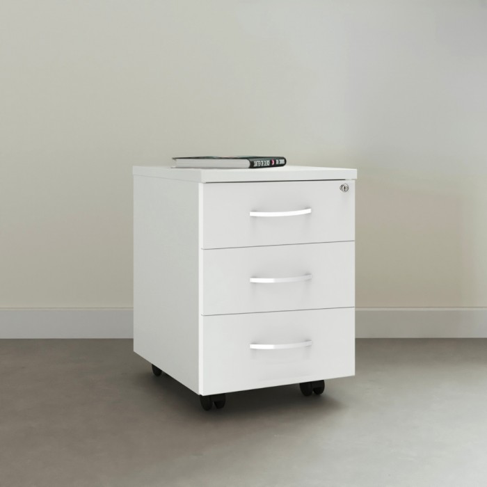 Houten ladeblok Omega wit
