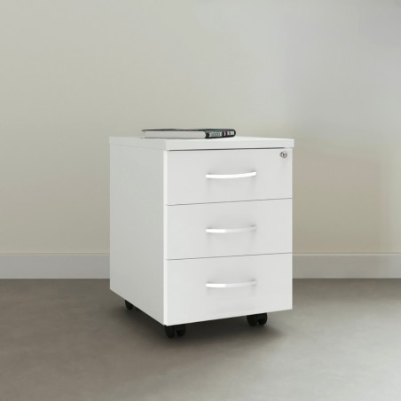 Houten ladeblok Omega wit