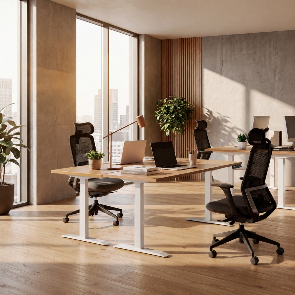 Zenit bureau met ergonomische stoel