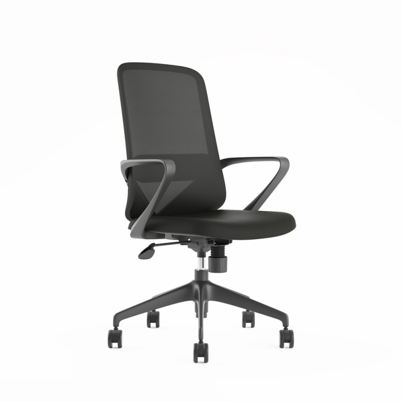 Chaise de bureau Agata gris clair - Bikkom