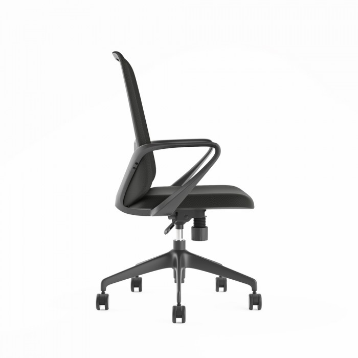 Chaise de bureau Agata gris clair - Bikkom