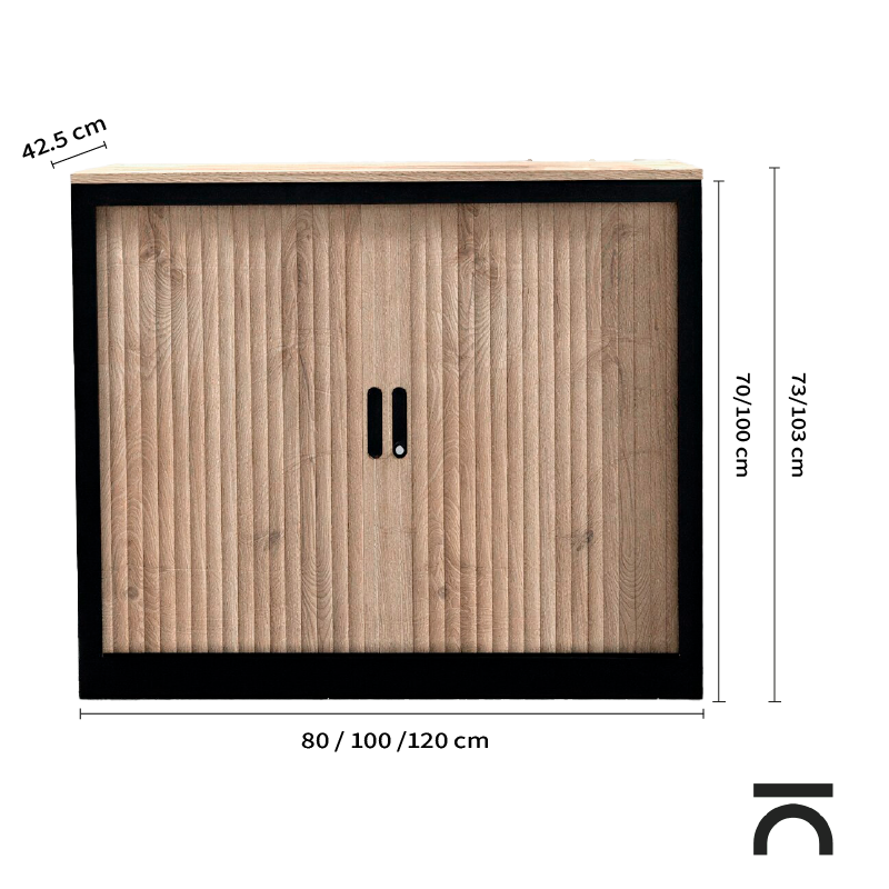 Dimensions armoire métallique Eris bas