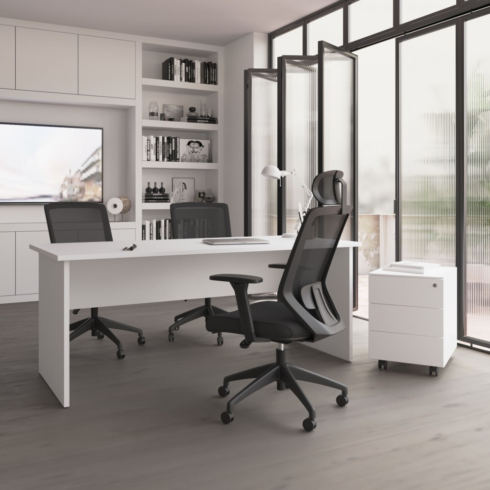 Pack Bureau Individuel Alfa + Chaise + Caisson