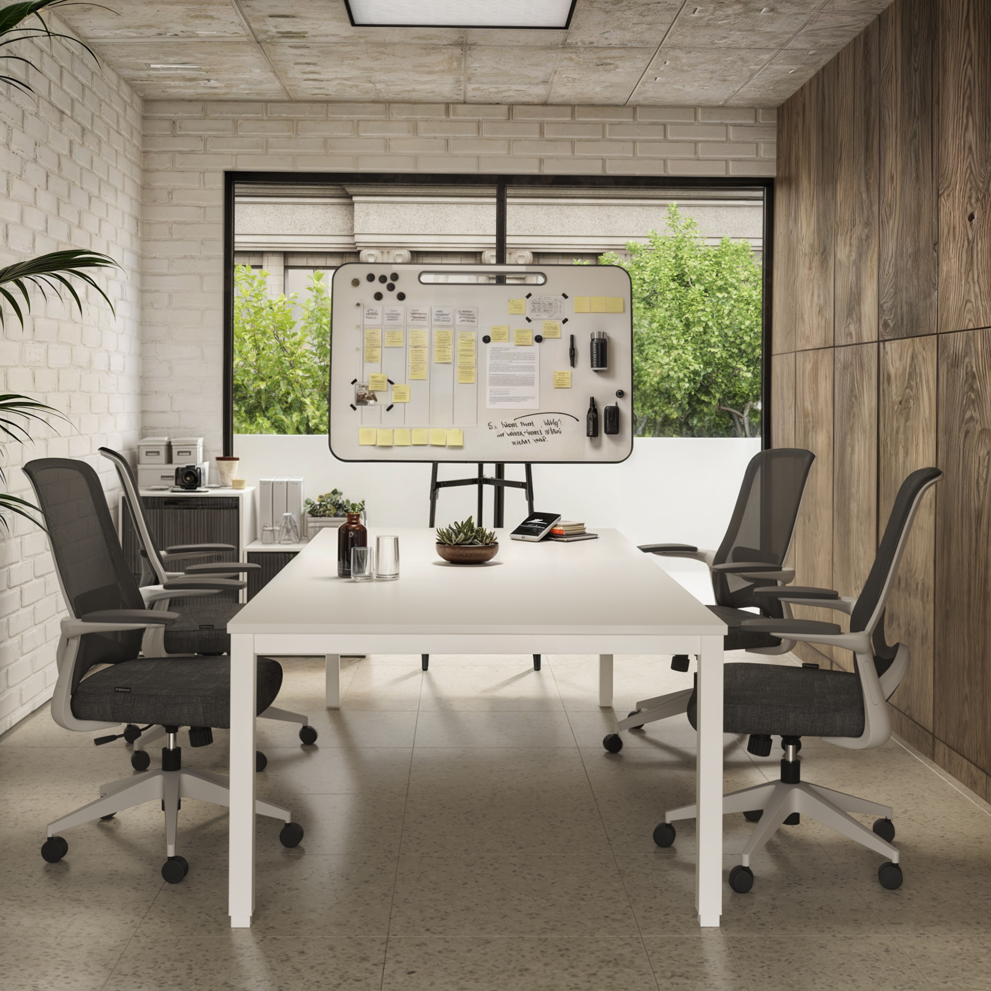 Pack Table Réunion Modus + 4 Chaises